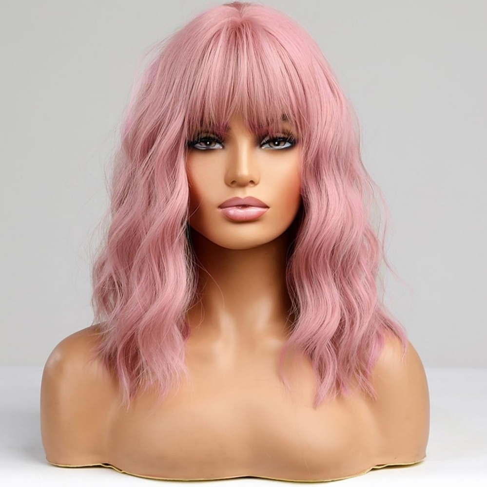 14 inch Pink Rose Wig